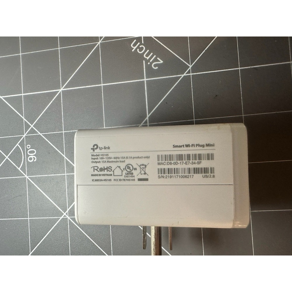 TP-LINK HS105 Smart Wi-Fi Plug Mini 15A - Picture 7 of 7